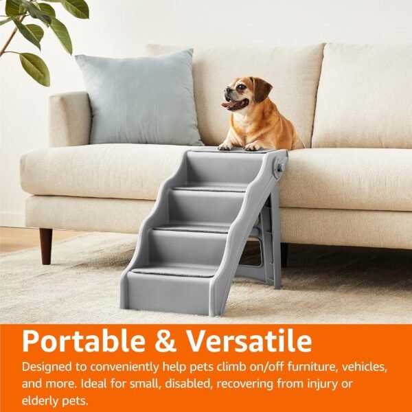 Foldable Non-Slip Pet Stairs, Steps for Dogs and Cats
