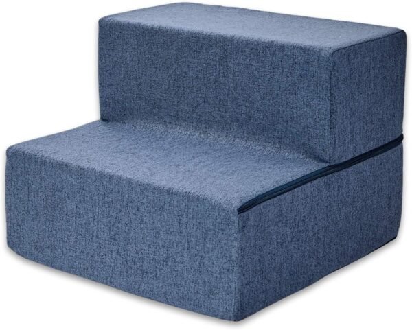 Non-Slip Foam Dog Stair & Pet Ramp, Balanced Indoor Step Support - Foldable Stair Cover