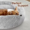Dog & Cat Bed, Calming Anti-Anxiety Pet Bed for Small Dogs, Fluffy Donut Cushion for Small and Medium Pets