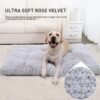 Washable Dog Bed Deluxe Plush Dog Crate Beds Comfy Kennel Pad Anti-Slip Pet Sleeping Mat for Large, Jumbo, Medium, Small Dogs Breeds