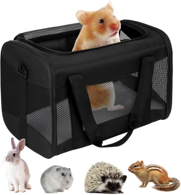 Cat Carrying Case Pet Dog Carrier Soft-Sided Cat Bag Airline Approved, Pet Travel Carrier Up to 15 Lbs, Collapsible Cats Carrier Dog Carrier for Medium Small Cats Dogs(17x11x11 Green)