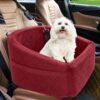 Dog Car Seat for Small Medium Dogs,Detachable Washable Dog Booster Seat Under 30lbs, Pet Car Seat Travel Bed with Storage Pockets and Dog Safety Belt