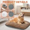 Foldable Travel Dog Bed, Outdoor Camping Dog Bag Bed Pet Pad with Carry Handles, Waterproof Pet Mattress Mat for Small, Medium, and Large Dogs Cats (Gray, 44x32x5 in)