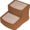 Easy Step II Pet Stairs, 2 Step for Cats/Dogs up to 75-pounds, Portable, Removable Washable Carpet Tread, No Tools Required