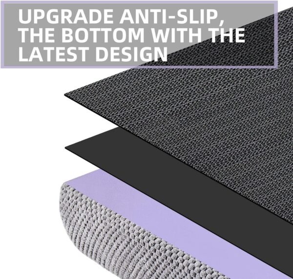 Dog Stairs for Small Dogs, 3-Step Dog Stairs for High Beds and Couch, Pet Steps for Small Dogs and Cats，Non-Slip Stable Indoor Dog Steps