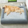Dog Bed, Washable Dog Couch with Removable Waterproof Cover, Orthopedic Large Pet Sofa Bed with Bolster Sides for Sleeping