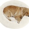 Calming Dog Bed, Plush Anti-Anxiety Donut Dog Bed for Small Medium Large Dogs, Warming Cozy Soft Cute Round Washable, Marshmallow Cuddler Nest Pet Bed