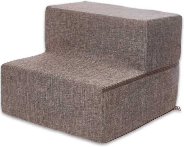 Non-Slip Foam Dog Stair & Pet Ramp, Balanced Indoor Step Support - Foldable Stair Cover