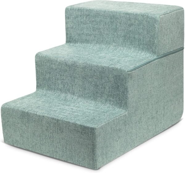 Non-Slip Foam Dog Stair & Pet Ramp, Balanced Indoor Step Support - Foldable Stair Cover