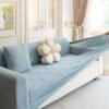 All-Seasons Polar Fleece Elastic Full Wrap Anti-Scratch Couch Cover
