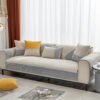 All Seasons Water-Resistant Colorblock Anti-Slip Couch Cover for Pets and Kids