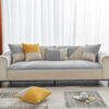 All Seasons Water-Resistant Colorblock Anti-Slip Couch Cover for Pets and Kids