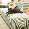 Herringbone Cozy Full-Wrap Stretch Magic Couch Cover
