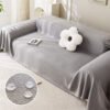 Soft Water-resistant Teddy Plush Throw Couch Cover