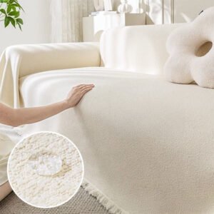 Soft Water-resistant Teddy Plush Throw Couch Cover