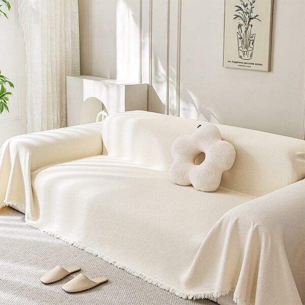 Soft Water-resistant Teddy Plush Throw Couch Cover