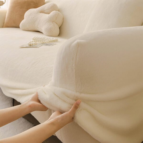 Ultra Soft Skin Friendly Plush Full Coverage Sofa Protector Couch Cover