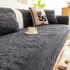 Jacquard Plush Comfortable Scratch-Resistant Non-Slip Couch Cover