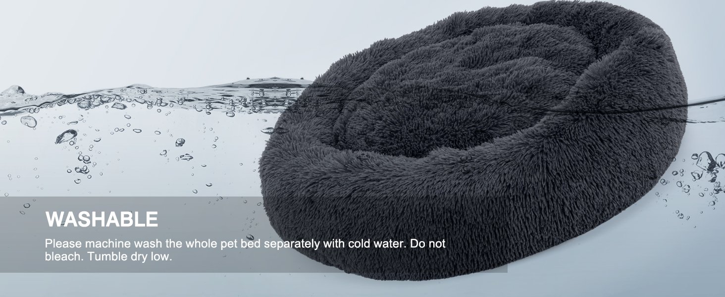 dog bed, dog beds large sized dog, donut dog bed, calming dog bed, round dog bed, pet beds, fluffy 