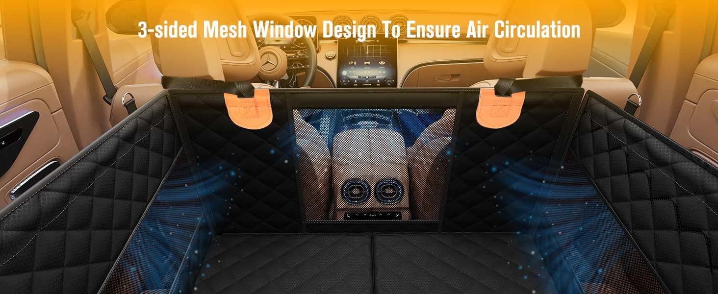 Dog car seat for medium and large dogs