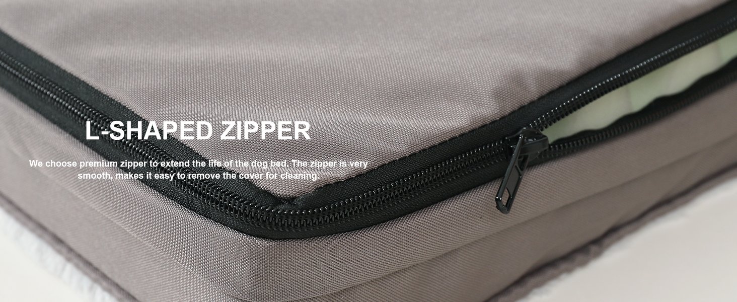 Premium L-shaped zipper
